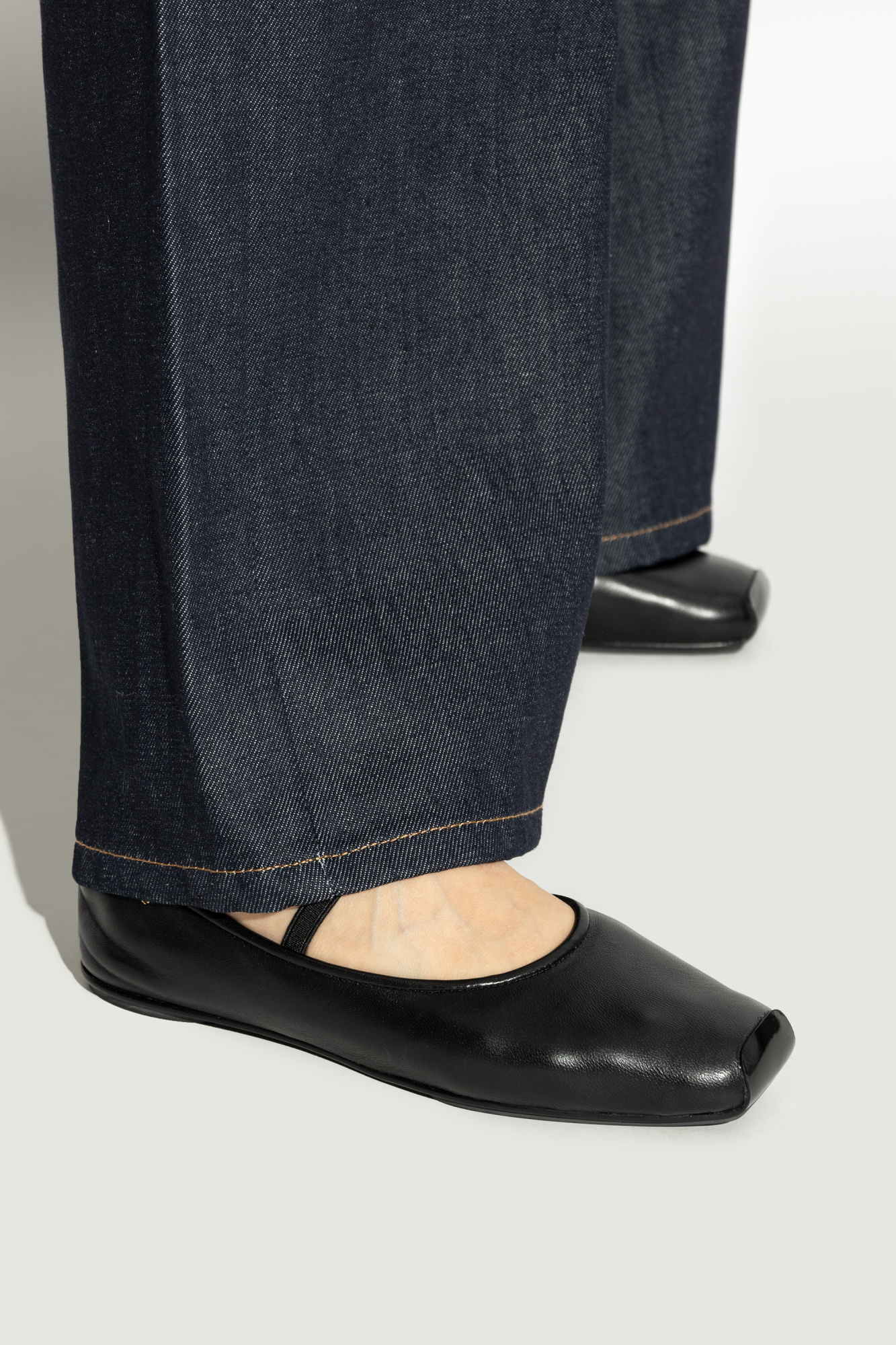 フラットシューズ TORY BURCH Leather ballerinas Tory Burch Studded Leather Ballerina Flats | Neiman Marcus